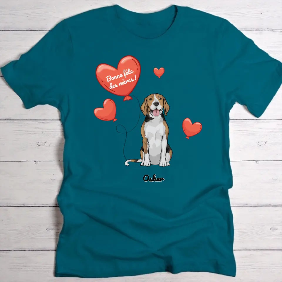 Chien avec ballon - T-Shirt personnalisé