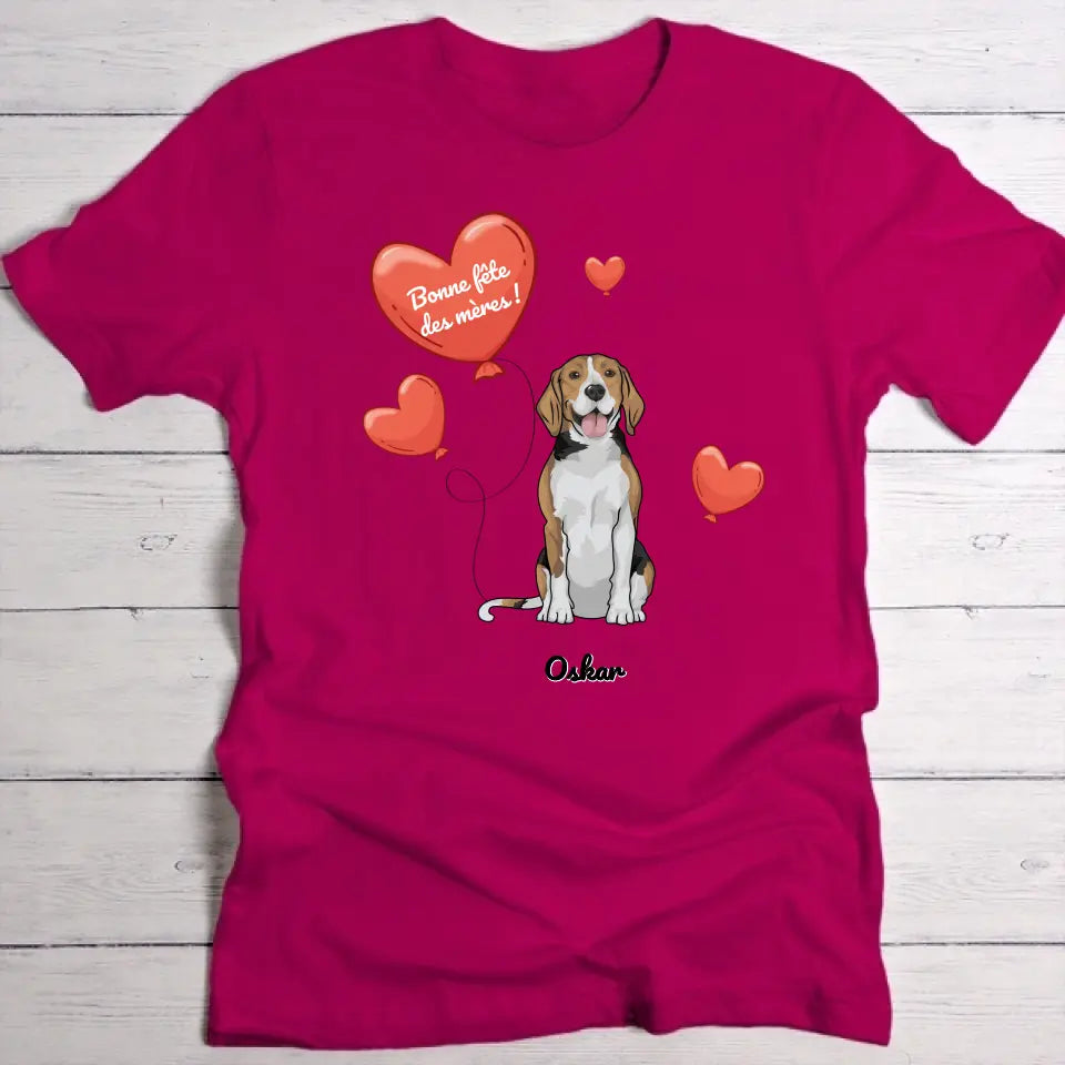 Chien avec ballon - T-Shirt personnalisé