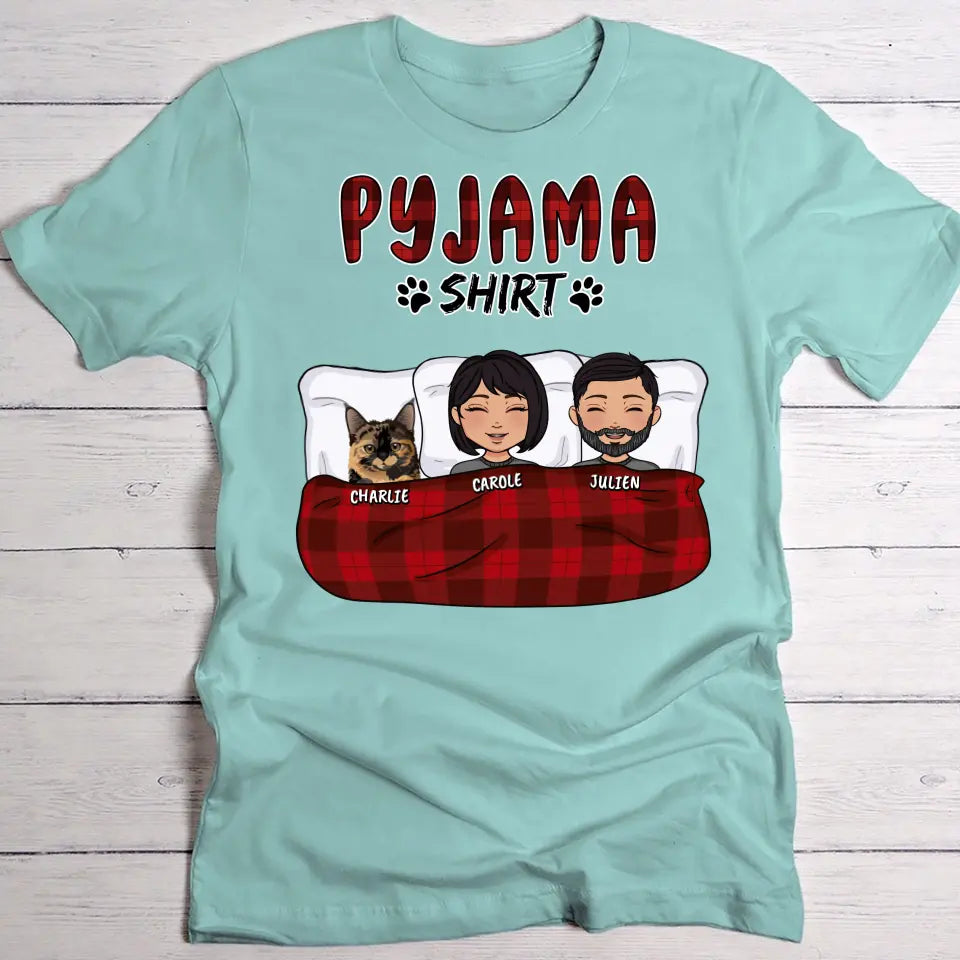 Ma chemise de pyjama (couple) - T-Shirt personnalisé