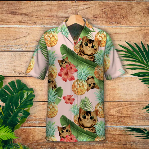 Chats curieux tropicaux - Chemise hawaïenne personnalisée - Featured Image