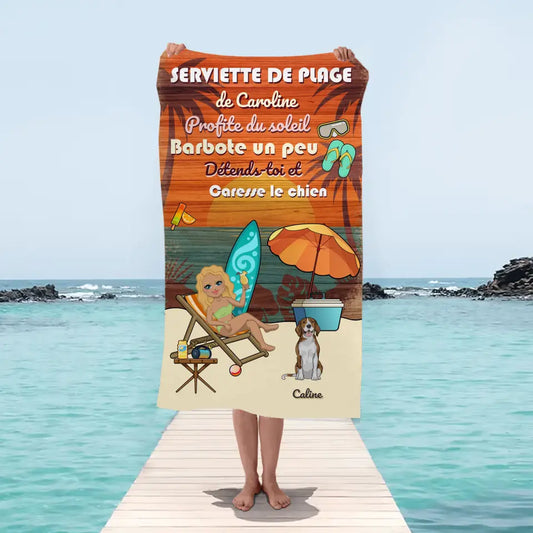 Votre photo - Serviette de plage personnalisée - Pet Printed FR Votre photo - Serviette de plage personnalisée - Pet Printed FR