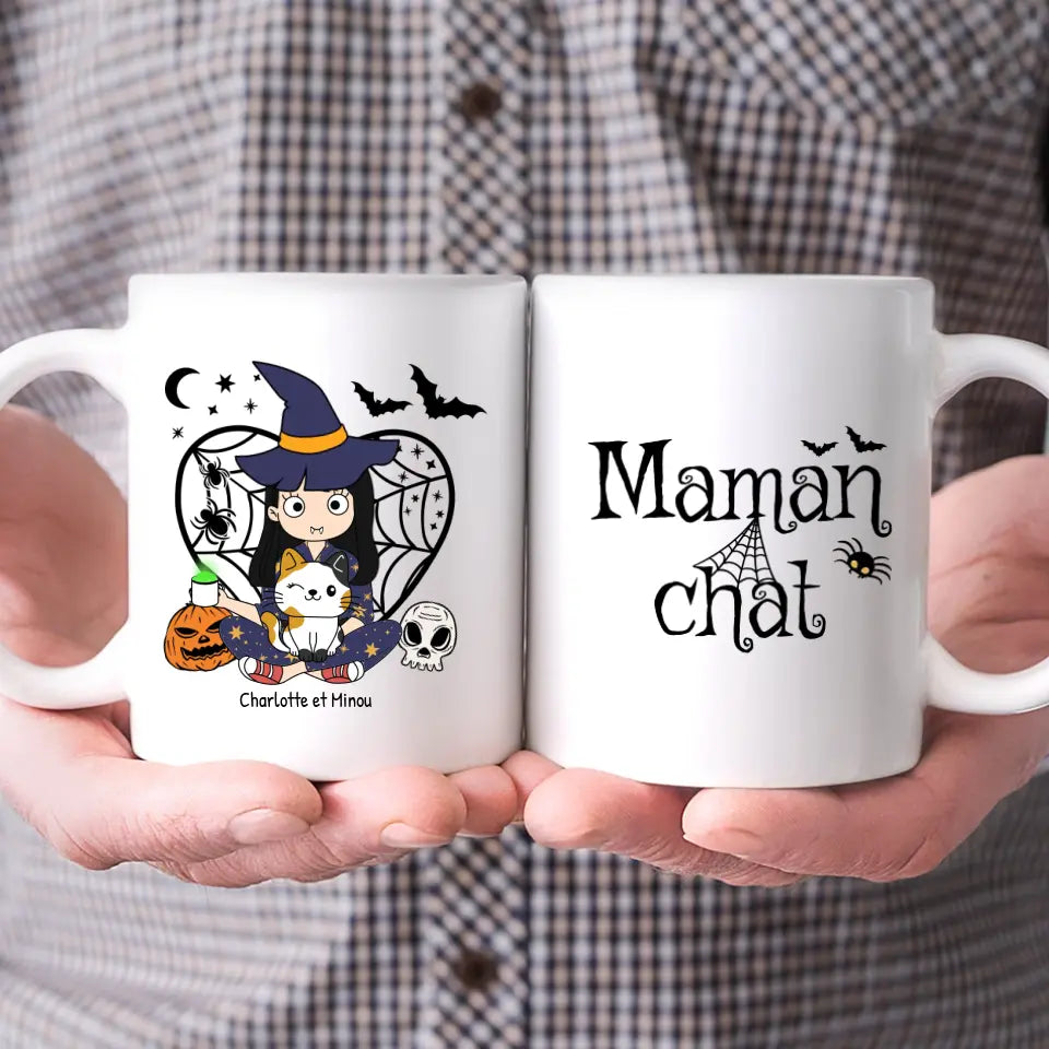 Maman chat magique - Mug personnalisé