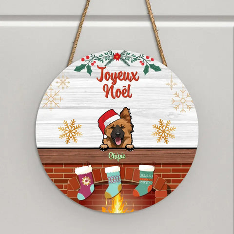 Joyeux Noël - Plaque décorative en bois personnalisée - Featured Image