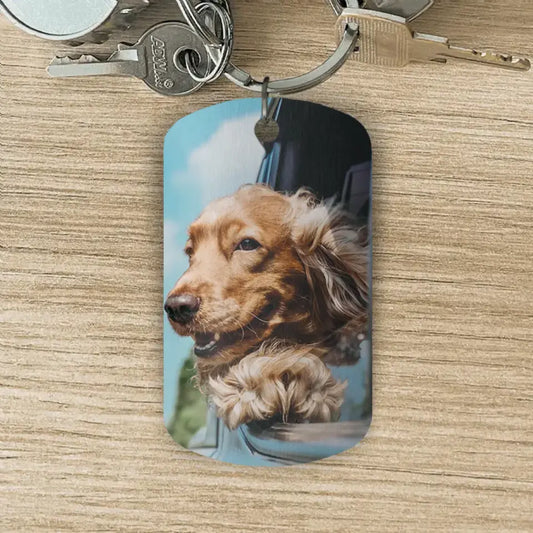 Porte-clé personnalisé chien partir d'une photo