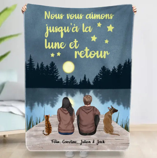 Jusqu'à la lune et retour (Couple) - Couverture personnalisée