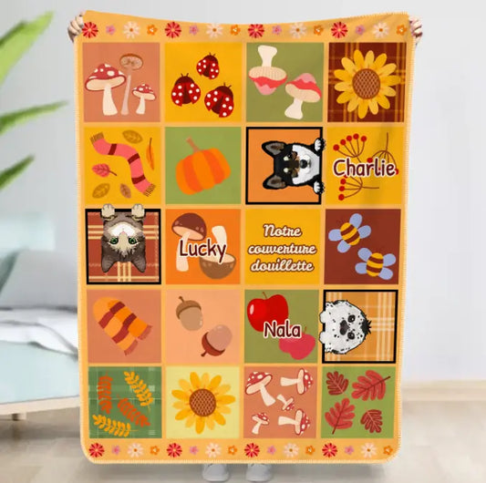 Couverture automnale -  Couverture personnalisée