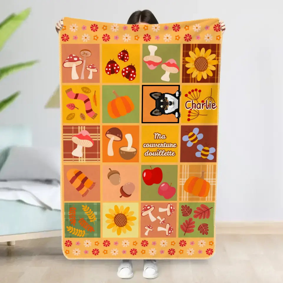Couverture automnale -  Couverture personnalisée