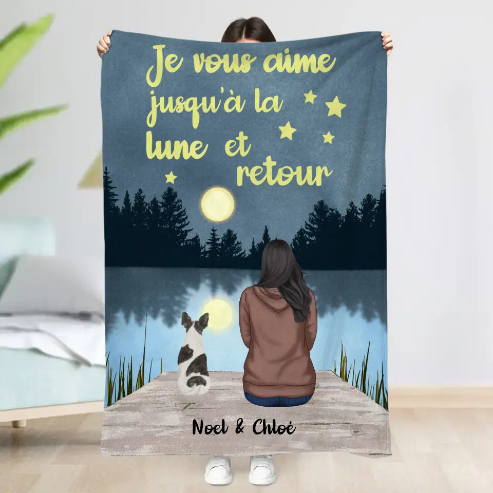 Jusqu'à la lune et retour - Couverture personnalisée