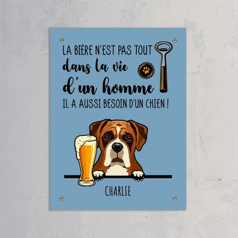 Bière et Wouaf - Plaque de porte personnalisée - Featured Image