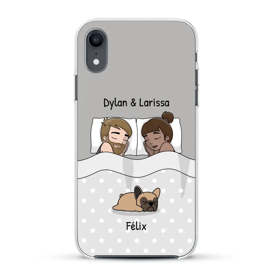 Câlins avec nos amis à poils - Coque de téléphone personnalisée