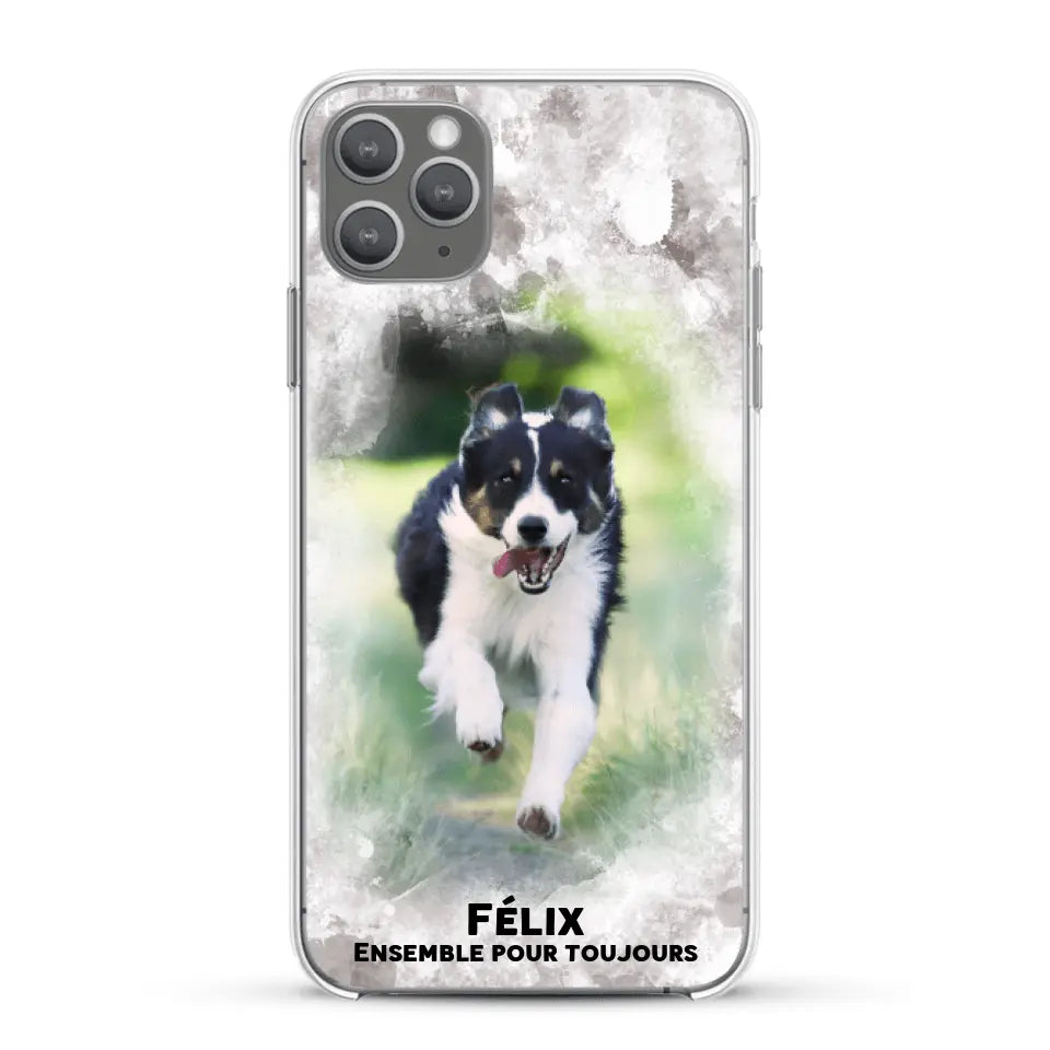 Cadre aquarelle - Coque de téléphone personnalisée