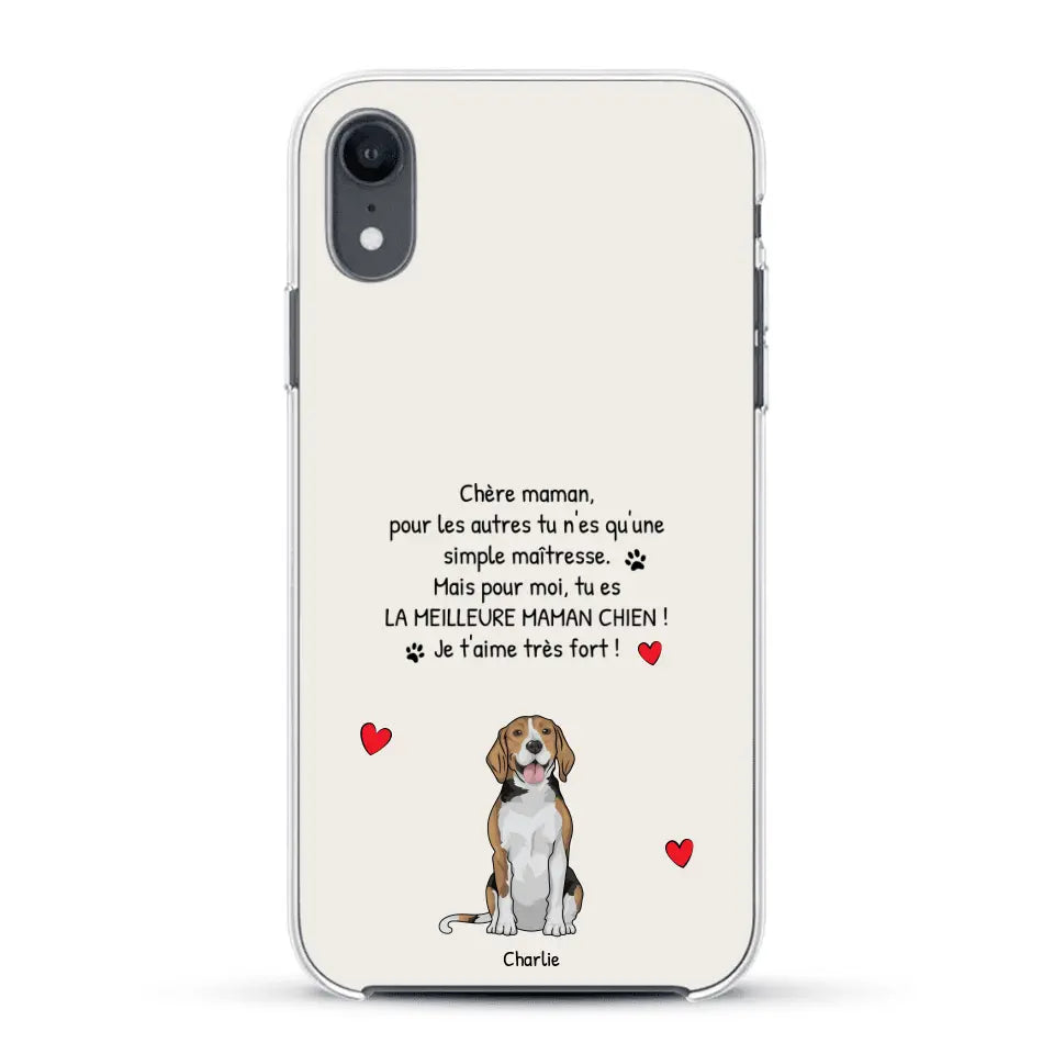 Meilleure maman chien du monde - Coque de téléphone personnalisée