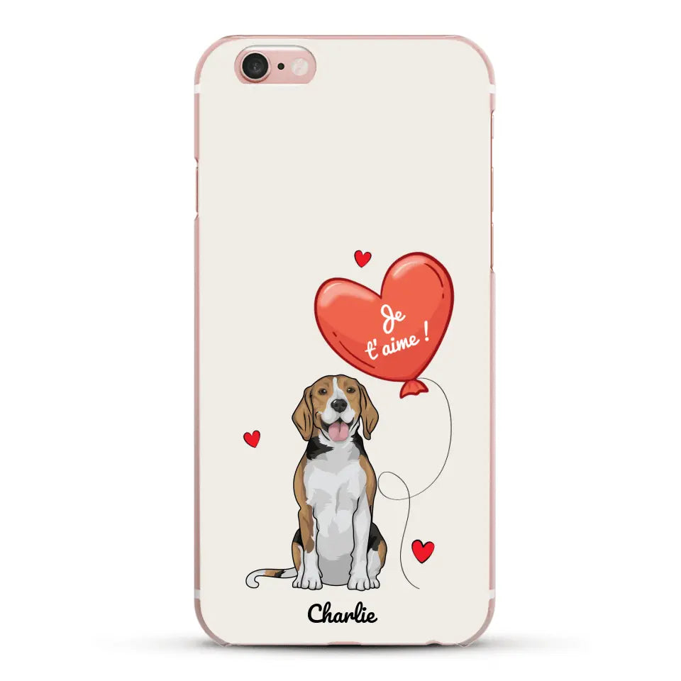 Chien avec ballon - Coque de téléphone personnalisée
