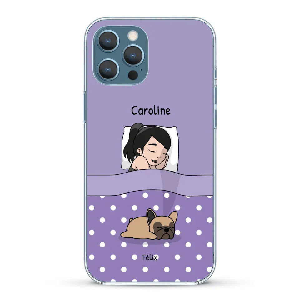 Câlins avec mes amis à poils - Coque de téléphone personnalisée