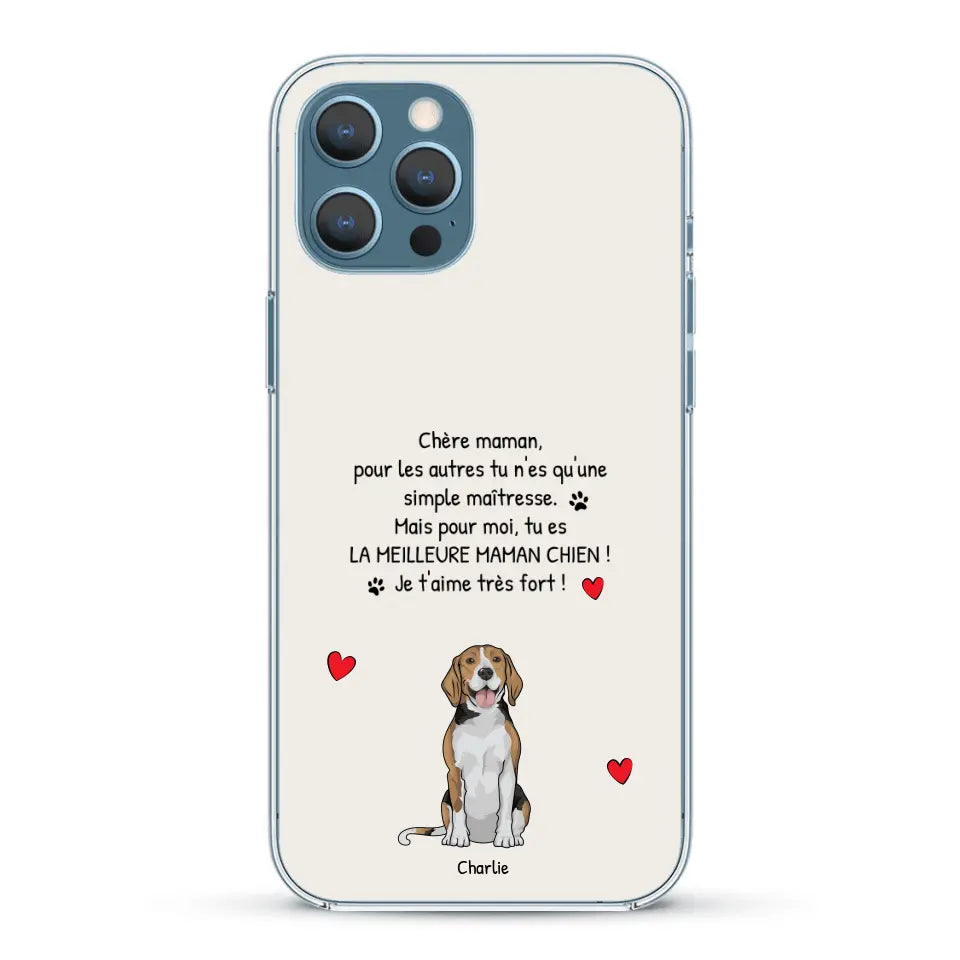 Meilleure maman chien du monde - Coque de téléphone personnalisée