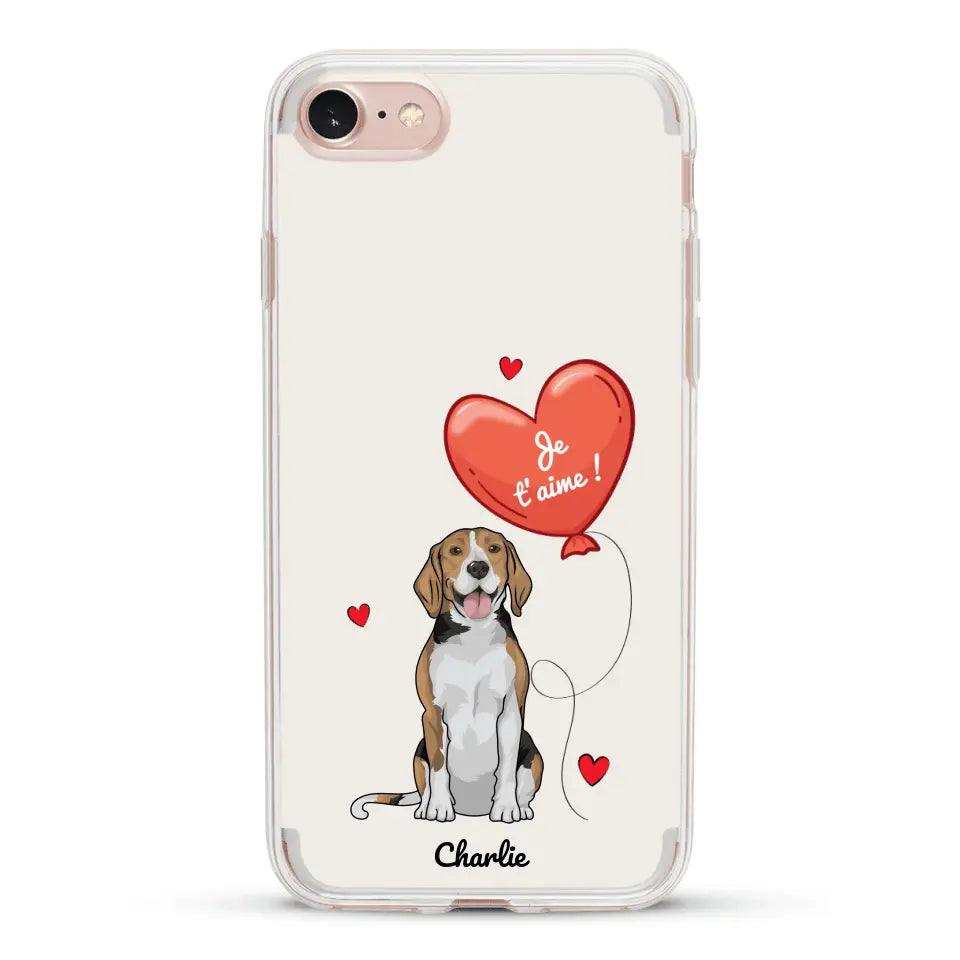 Chien avec ballon - Coque de téléphone personnalisée