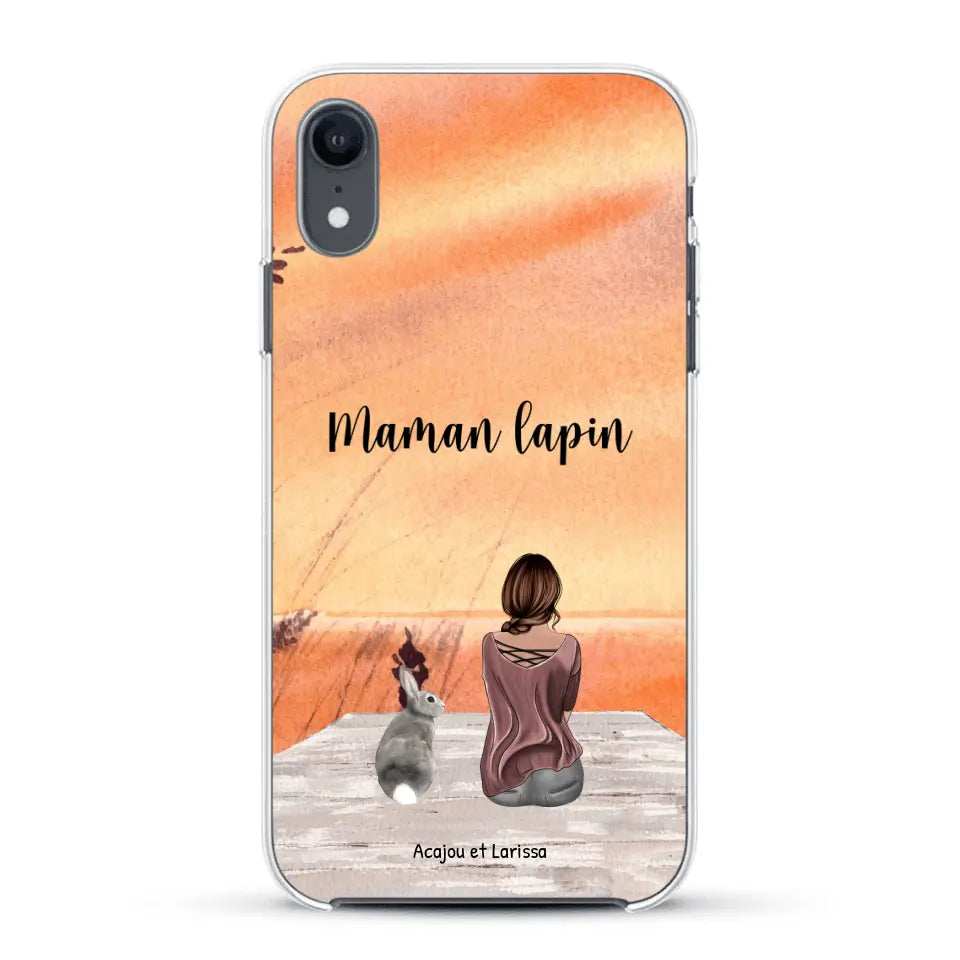 Meilleurs amis avec lapins - Coque de téléphone personnalisée