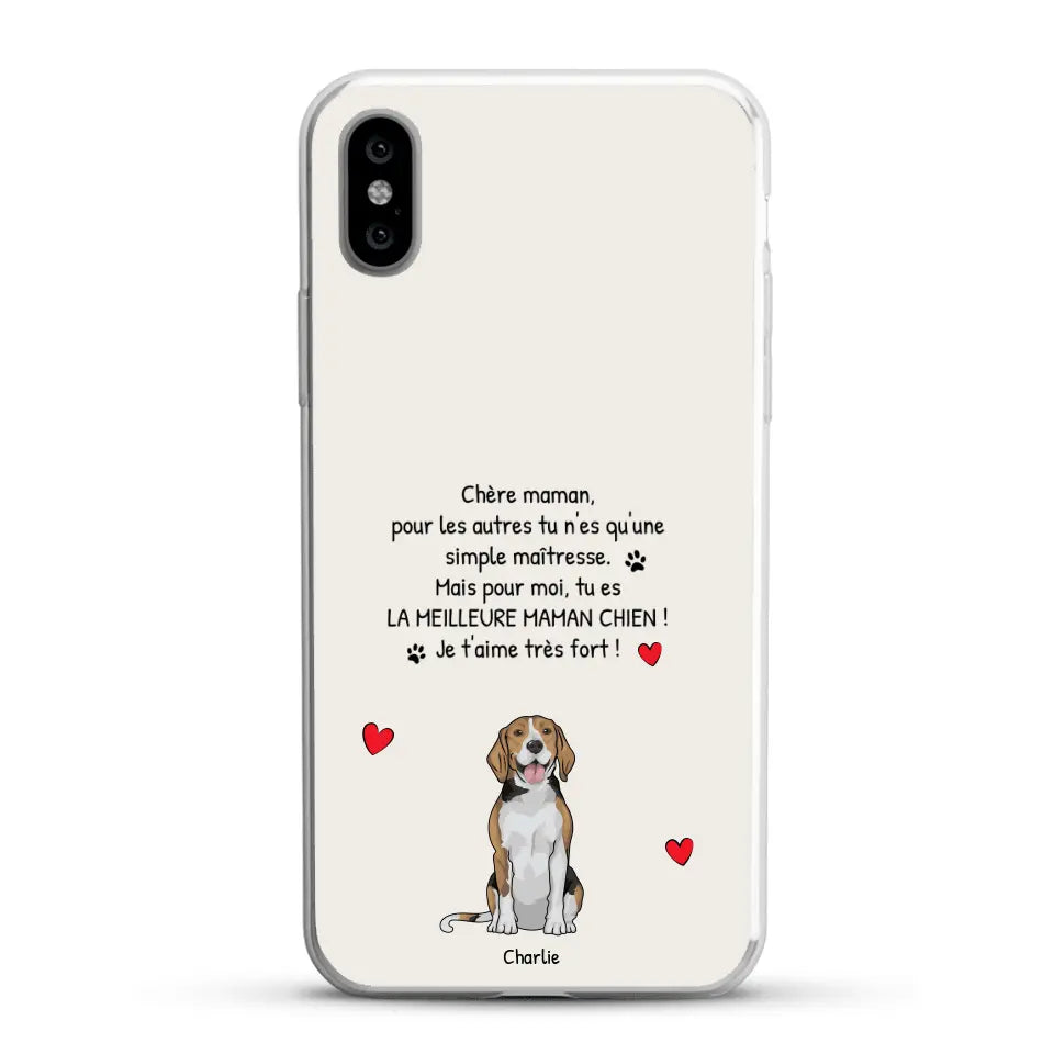 Meilleure maman chien du monde - Coque de téléphone personnalisée