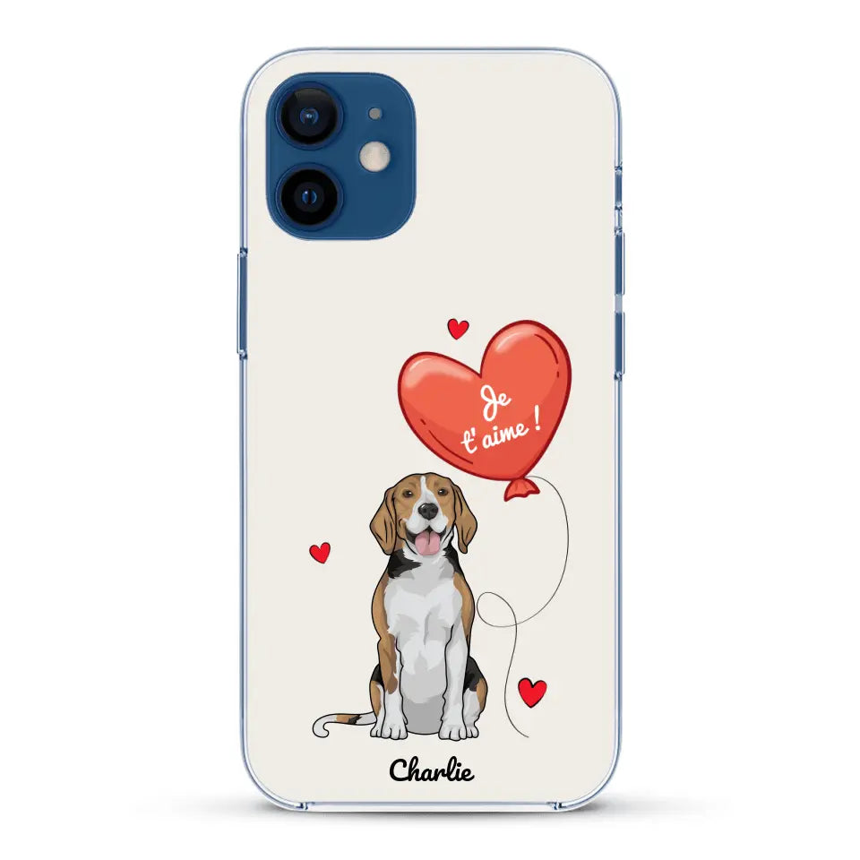 Chien avec ballon - Coque de téléphone personnalisée