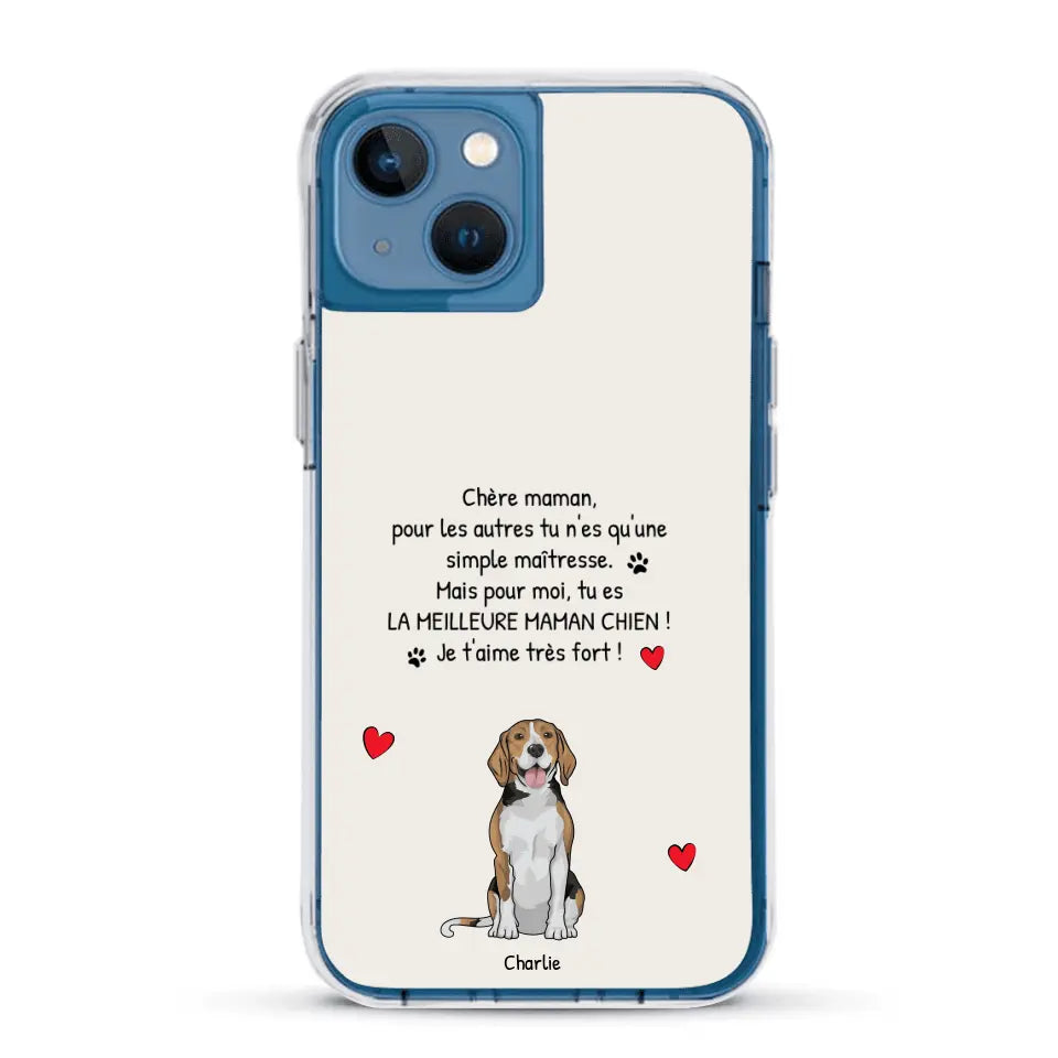 Meilleure maman chien du monde - Coque de téléphone personnalisée