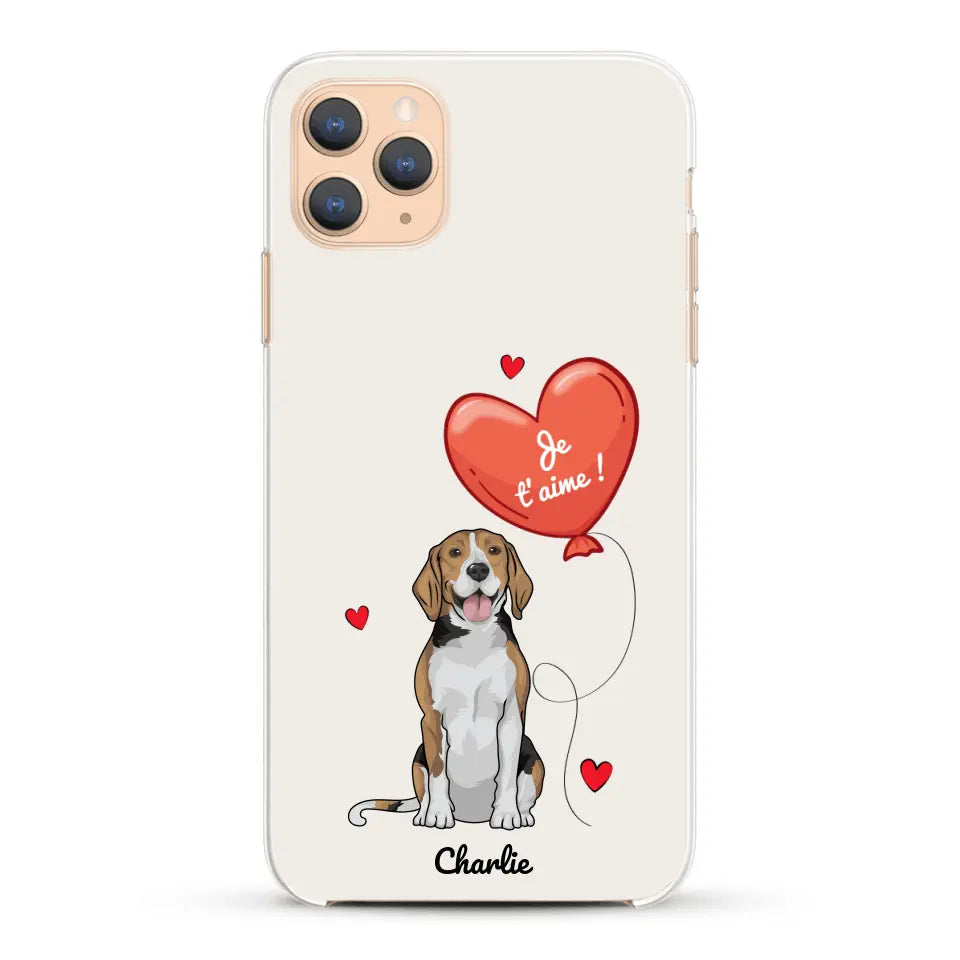 Chien avec ballon - Coque de téléphone personnalisée