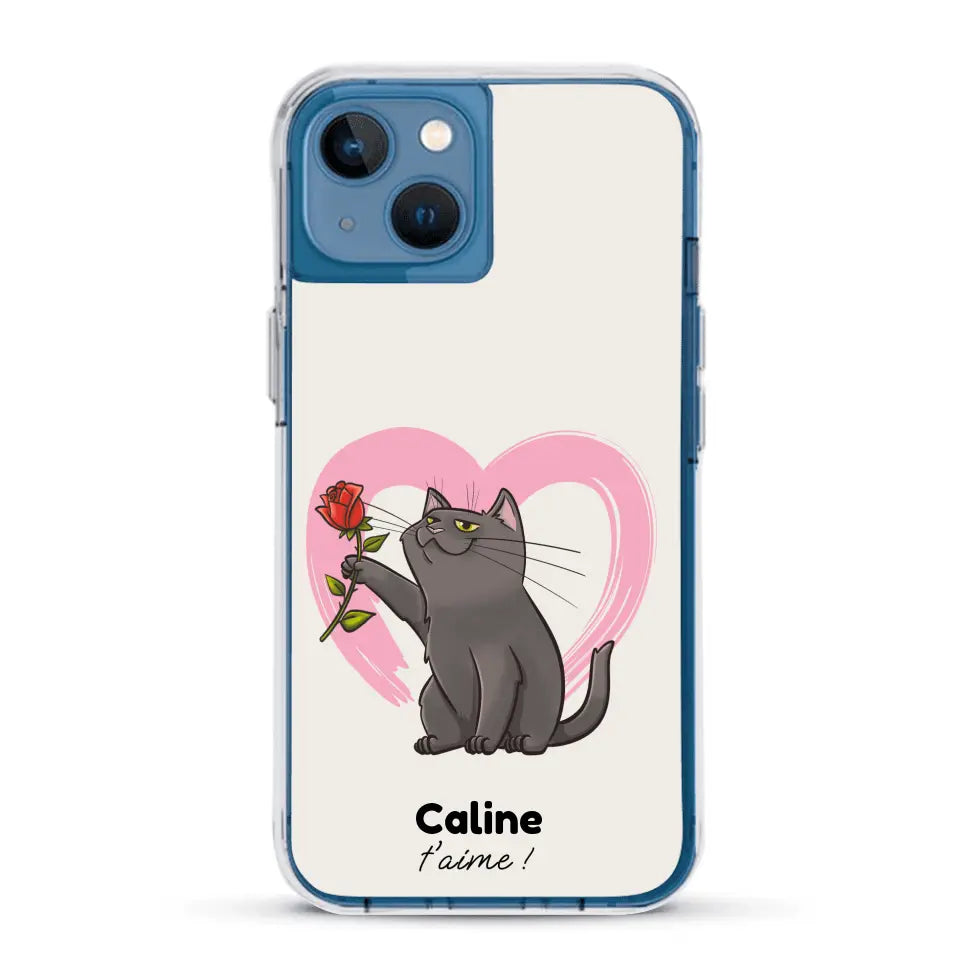 Ton chat t'aime - Coque de téléphone personnalisée