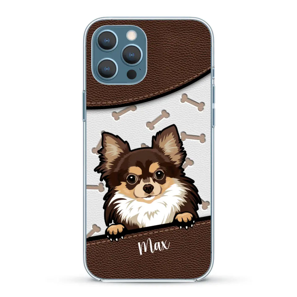 Chiens aspect cuir - Coque de téléphone personnalisée