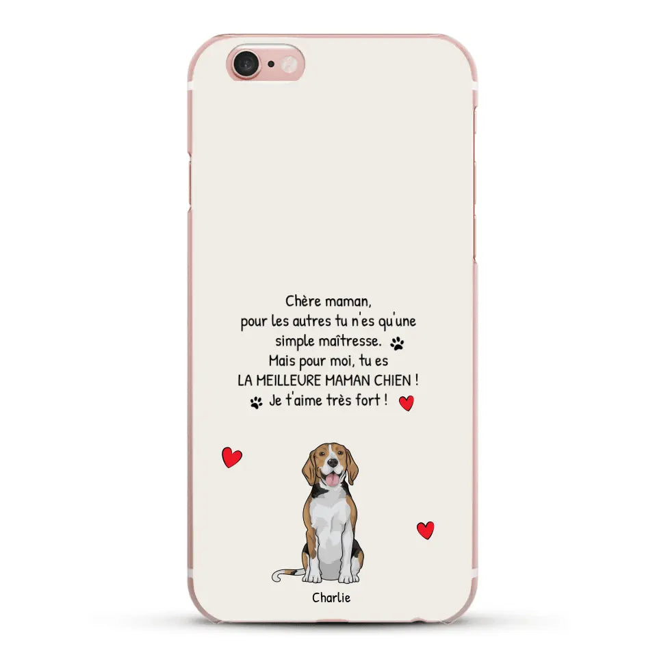 Meilleure maman chien du monde - Coque de téléphone personnalisée