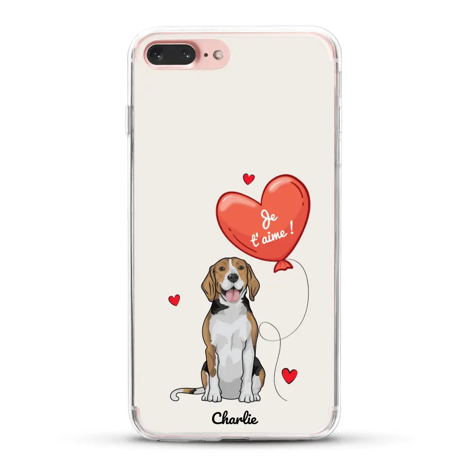 Chien avec ballon - Coque de téléphone personnalisée