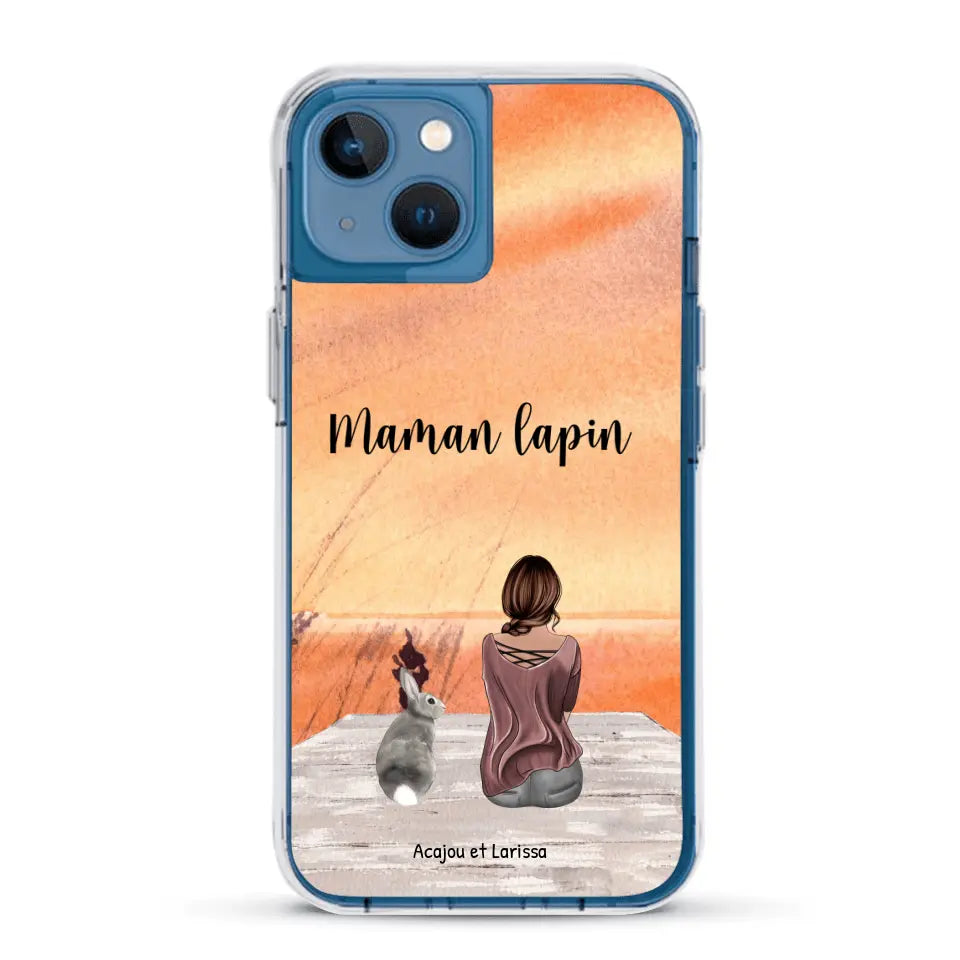 Meilleurs amis avec lapins - Coque de téléphone personnalisée