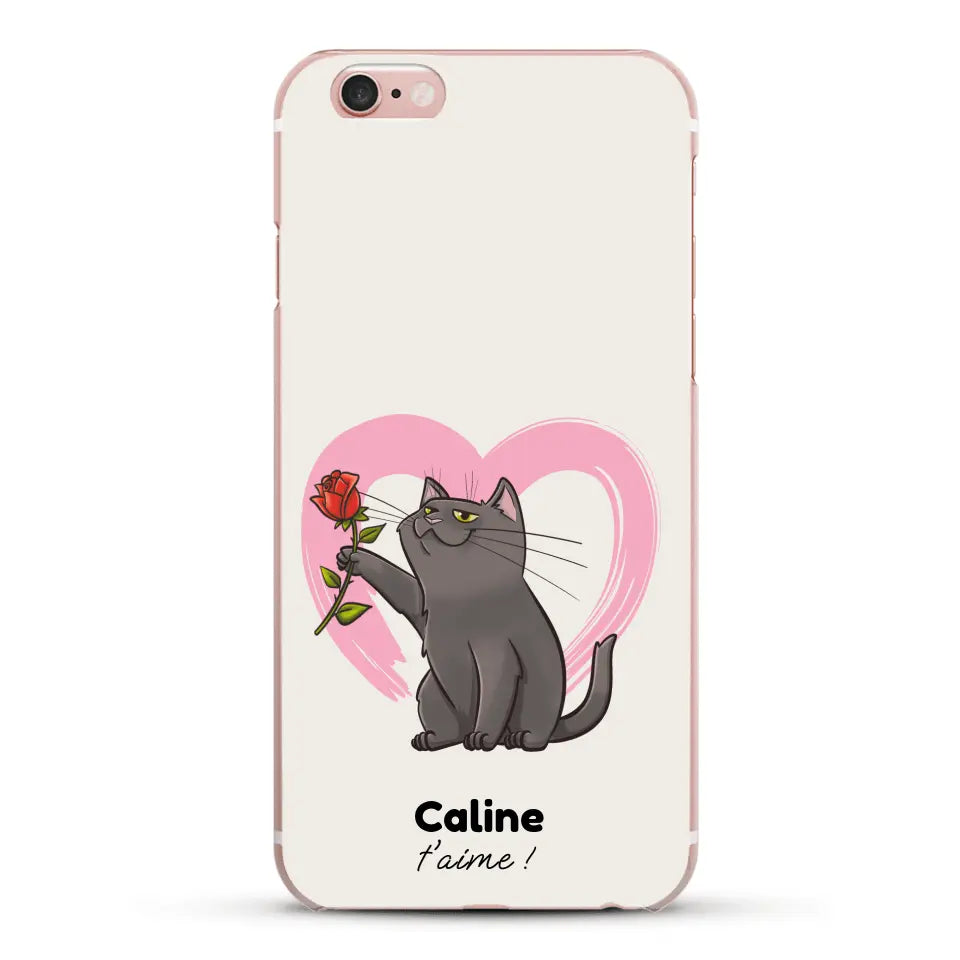 Ton chat t'aime - Coque de téléphone personnalisée