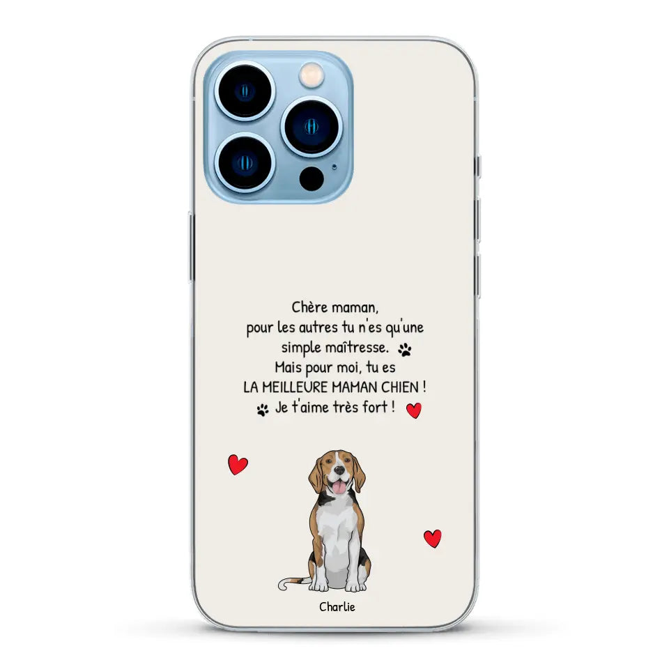 Meilleure maman chien du monde - Coque de téléphone personnalisée