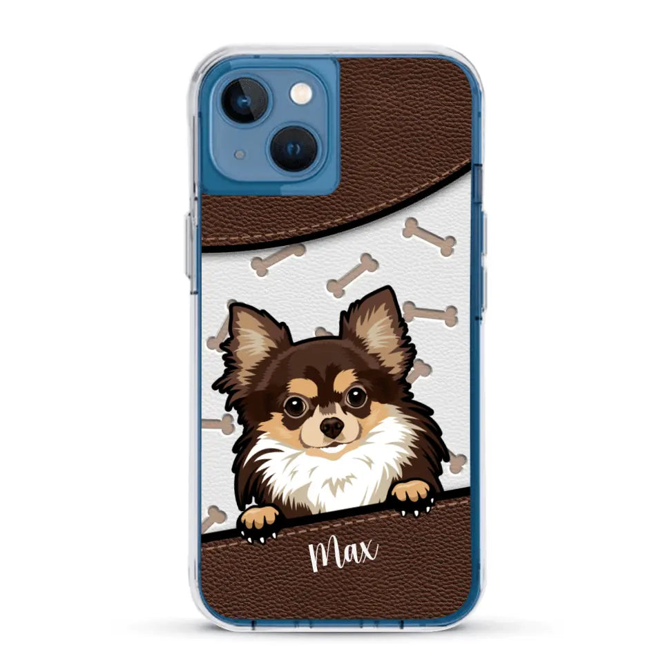 Chiens aspect cuir - Coque de téléphone personnalisée