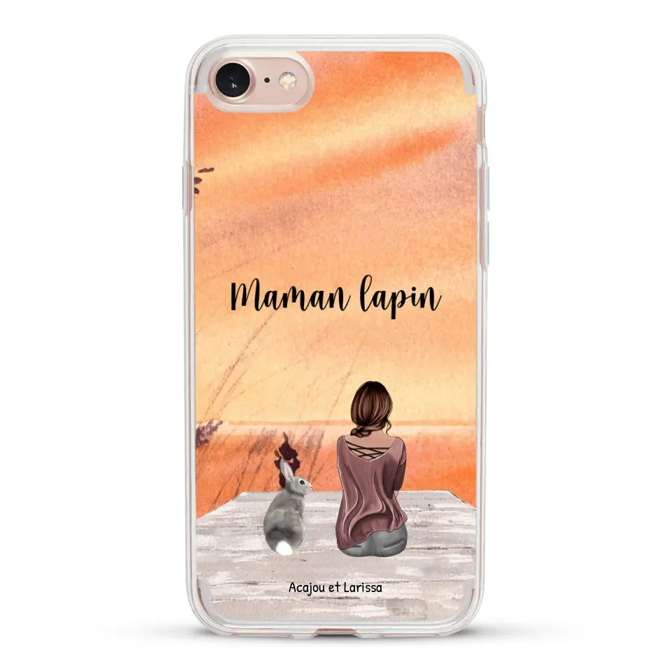 Meilleurs amis avec lapins - Coque de téléphone personnalisée