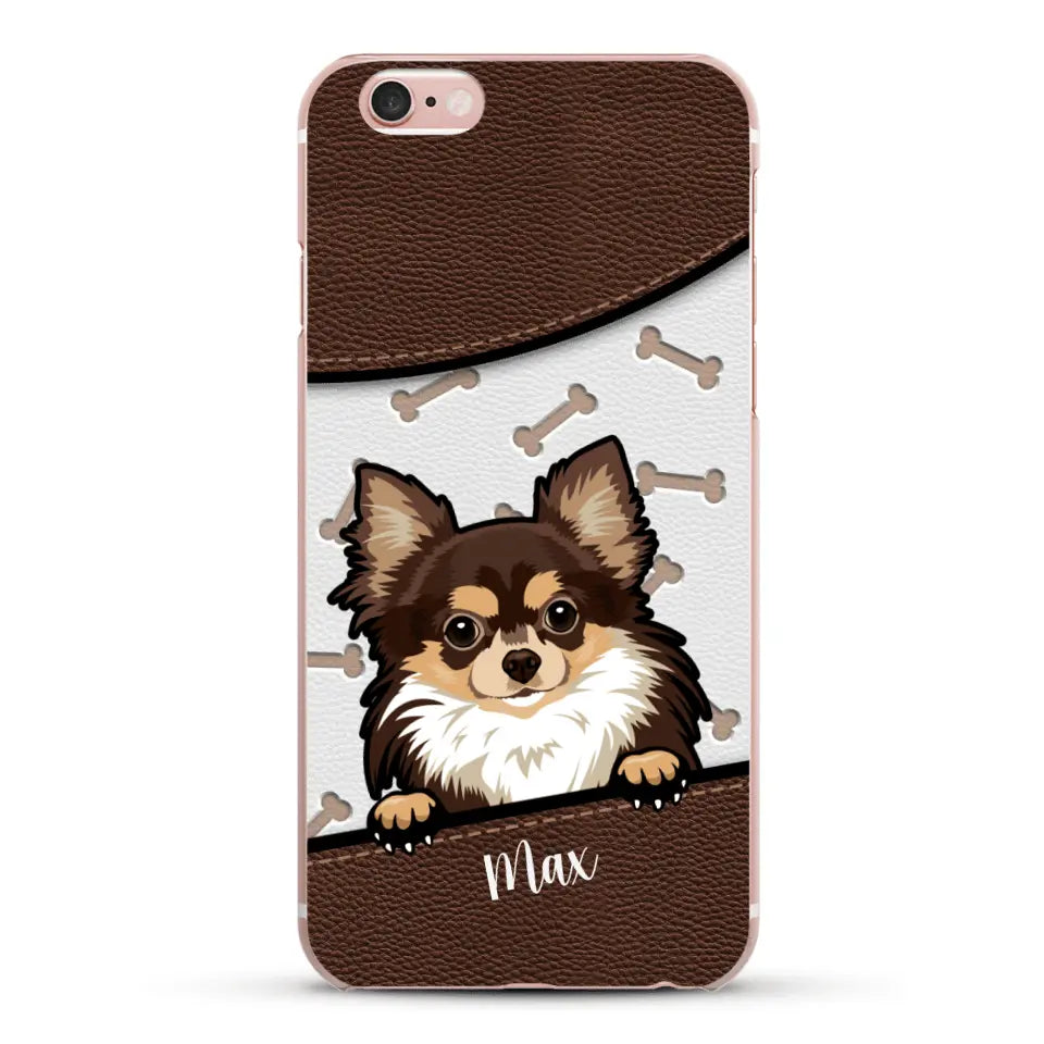 Chiens aspect cuir - Coque de téléphone personnalisée