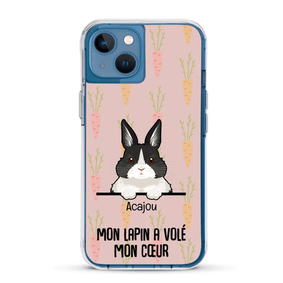 Mon lapin a volé mon cœur - Coque de téléphone personnalisée