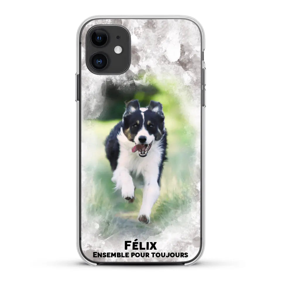 Cadre aquarelle - Coque de téléphone personnalisée