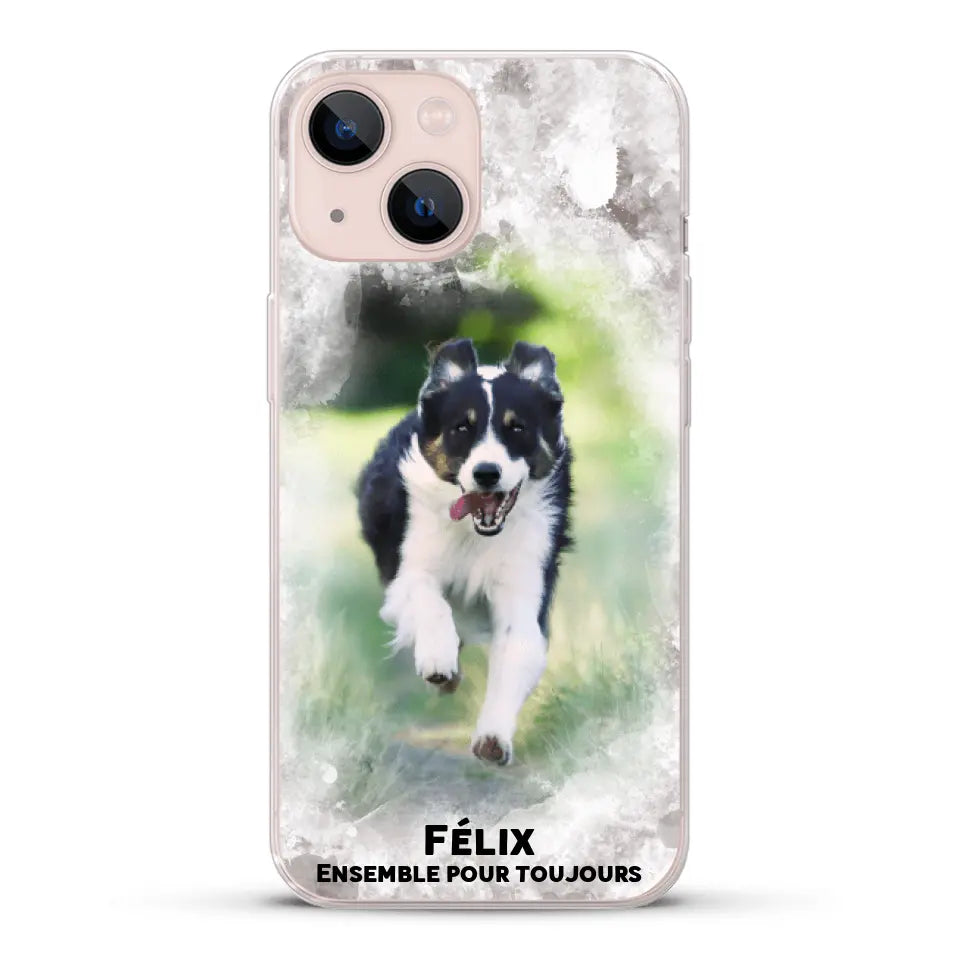 Cadre aquarelle - Coque de téléphone personnalisée