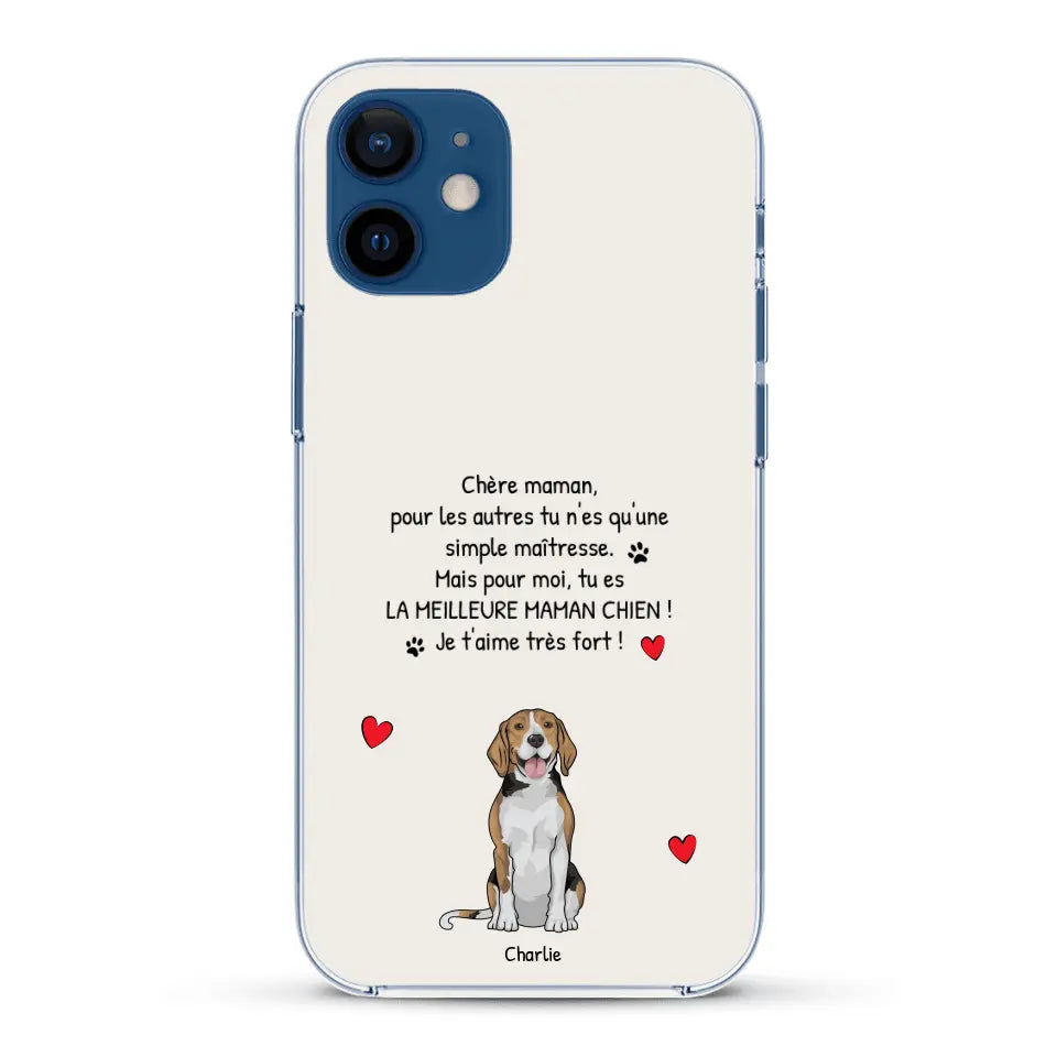 Meilleure maman chien du monde - Coque de téléphone personnalisée