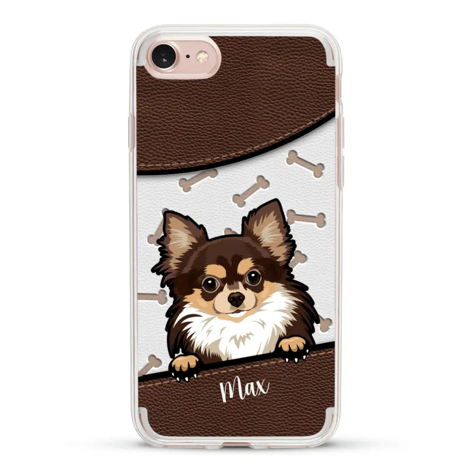 Chiens aspect cuir - Coque de téléphone personnalisée