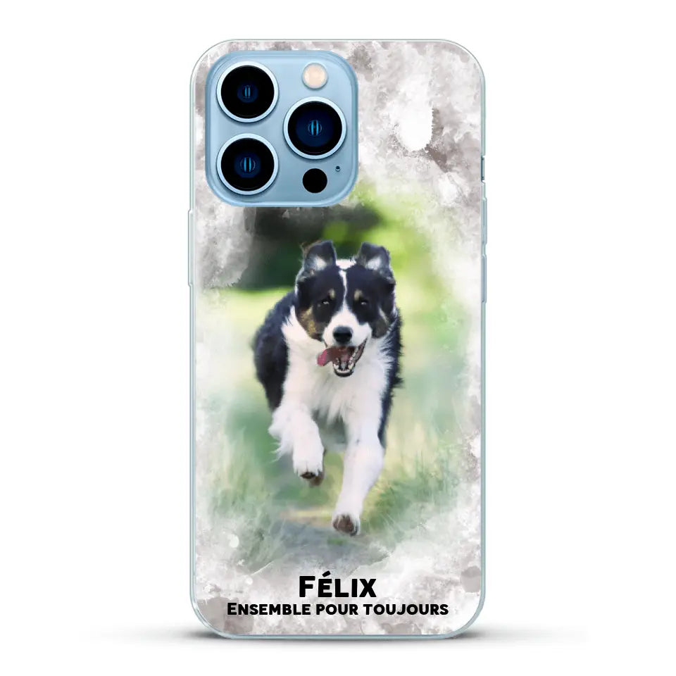 Cadre aquarelle - Coque de téléphone personnalisée