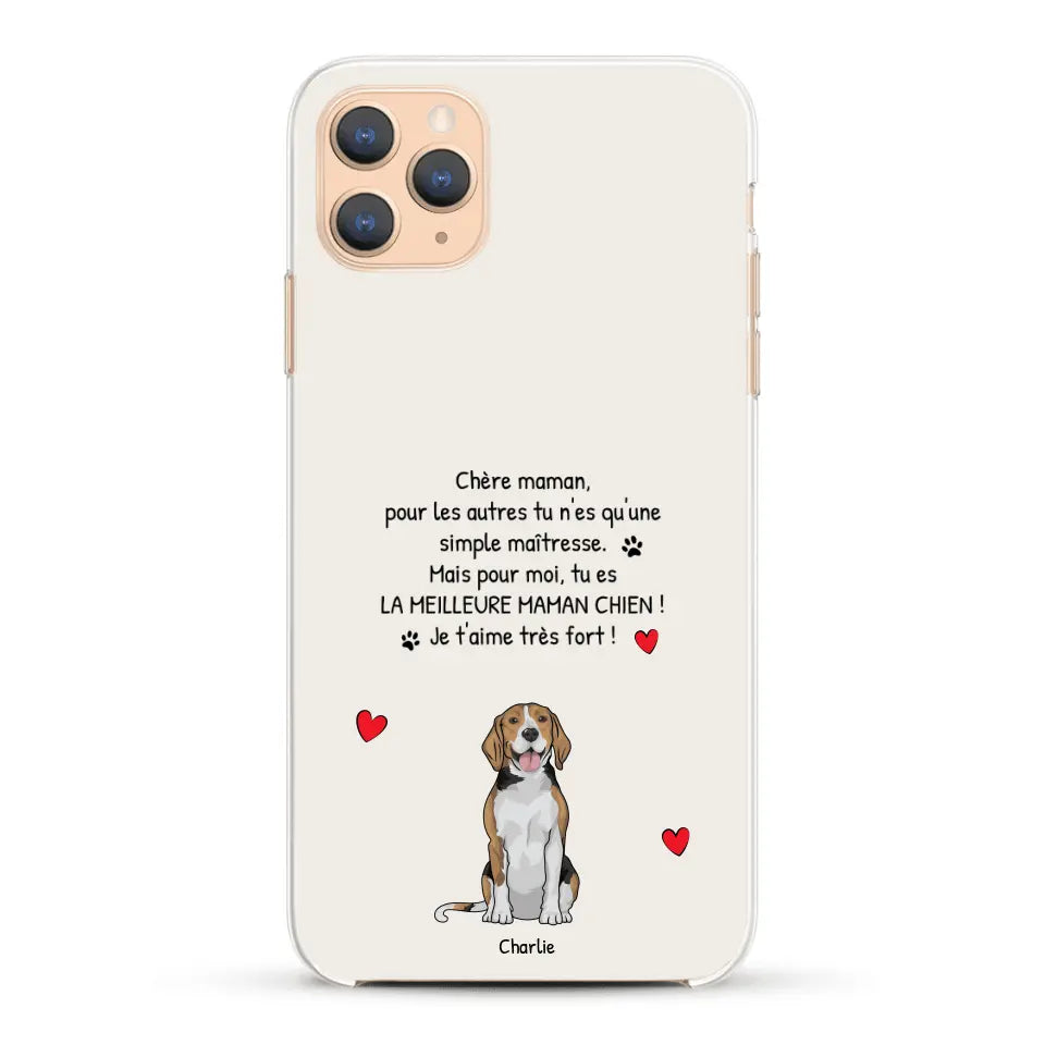 Meilleure maman chien du monde - Coque de téléphone personnalisée