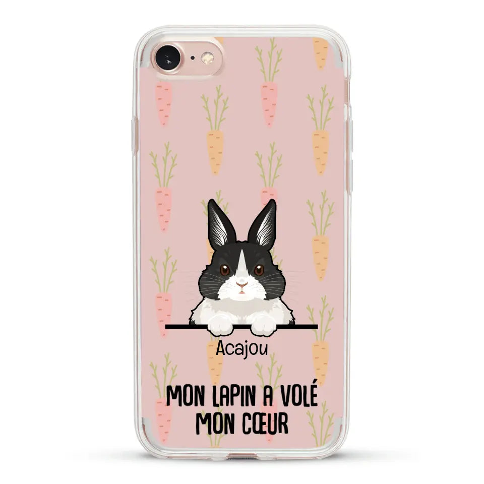 Mon lapin a volé mon cœur - Coque de téléphone personnalisée