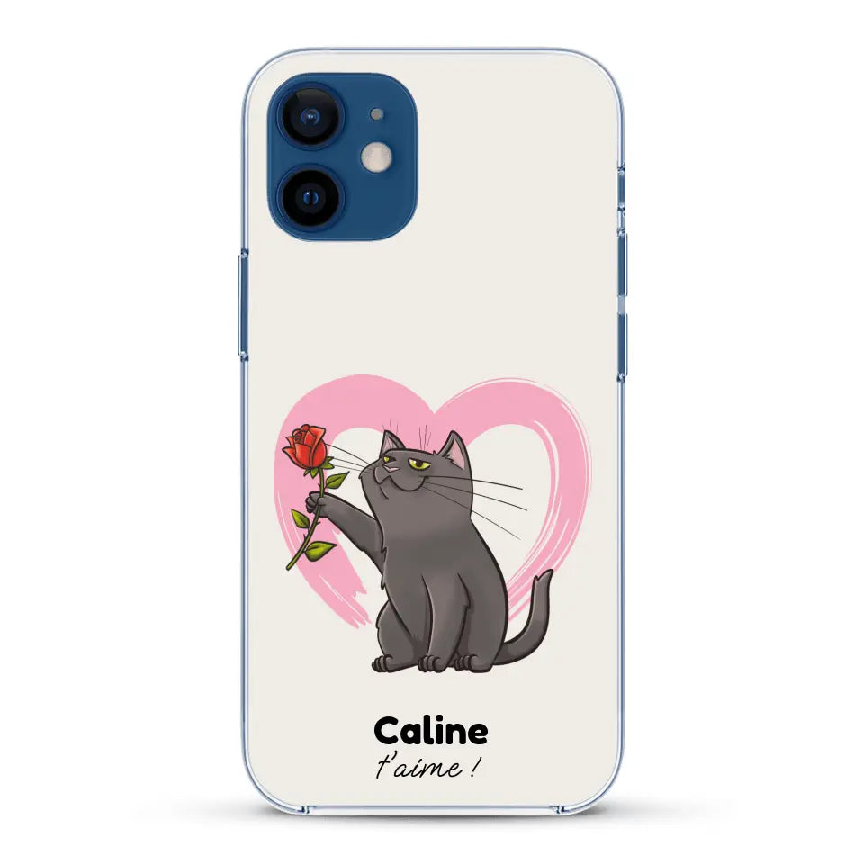 Ton chat t'aime - Coque de téléphone personnalisée