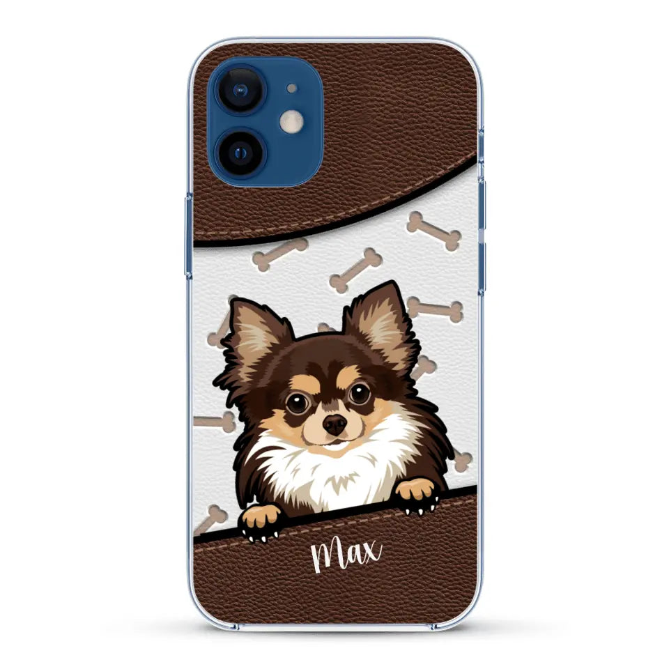 Chiens aspect cuir - Coque de téléphone personnalisée