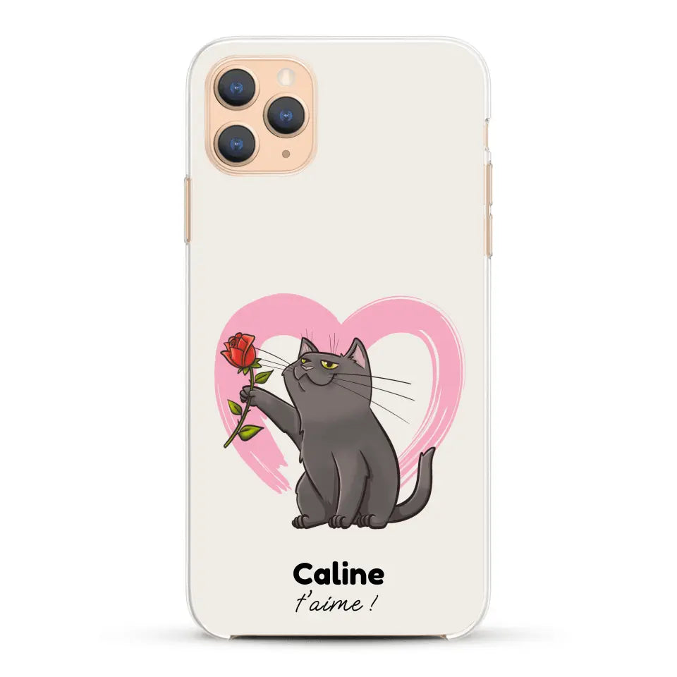 Ton chat t'aime - Coque de téléphone personnalisée