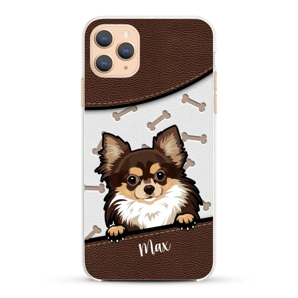 Chiens aspect cuir - Coque de téléphone personnalisée