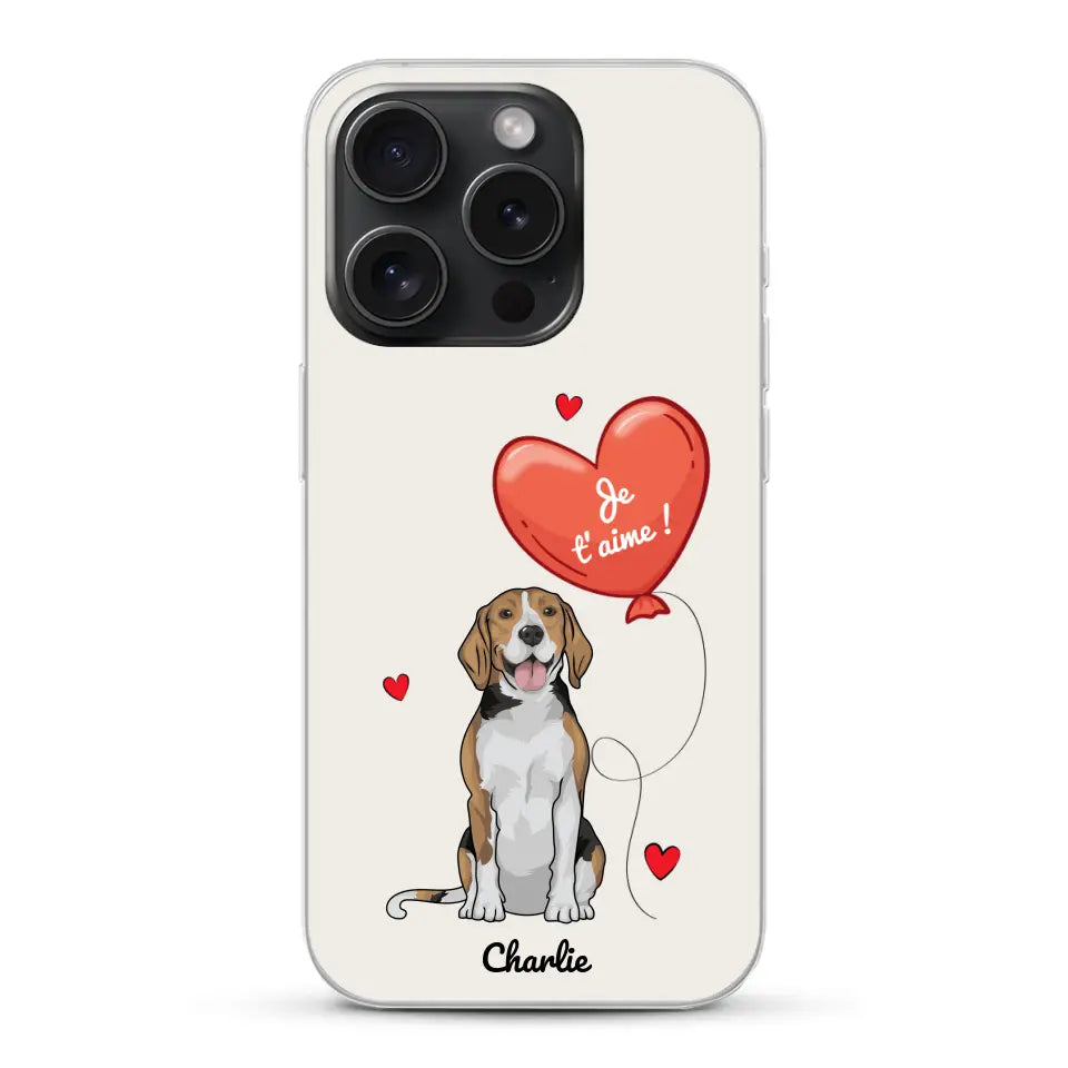 Chien avec ballon - Coque de téléphone personnalisée