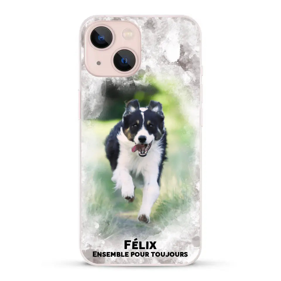 Cadre aquarelle - Coque de téléphone personnalisée