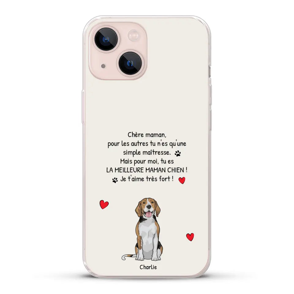 Meilleure maman chien du monde - Coque de téléphone personnalisée